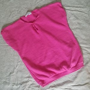 Pink sleeveless sweater